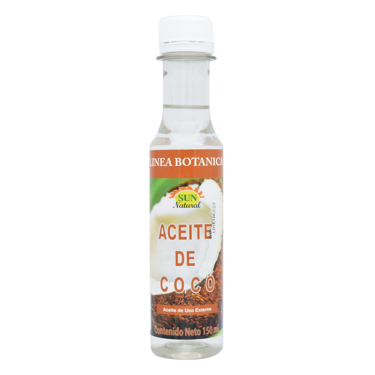 Aceite De Coco 150 Mililitros (SUN NATURAL)