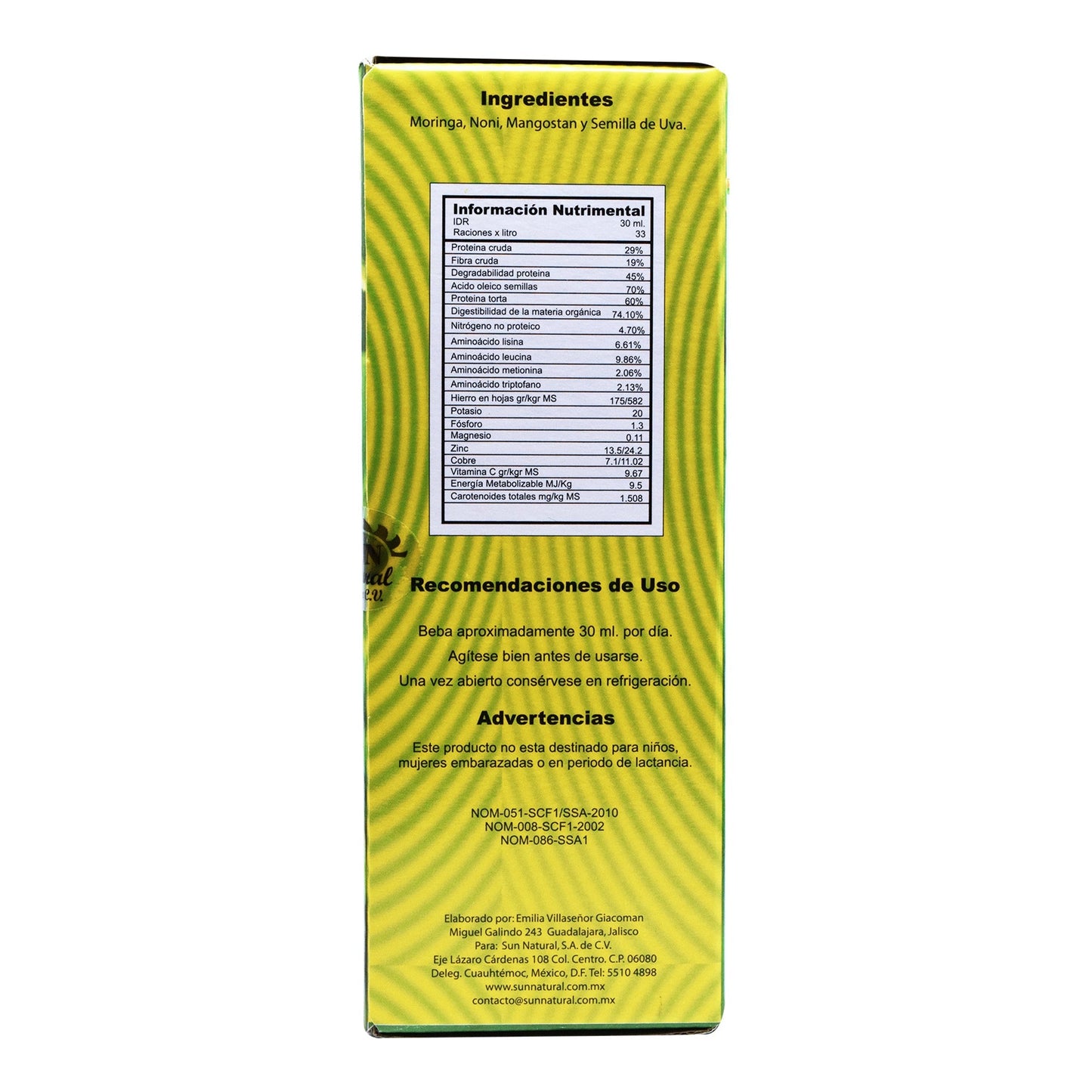 Moringa Extracto 1 L (SUN NATURAL)