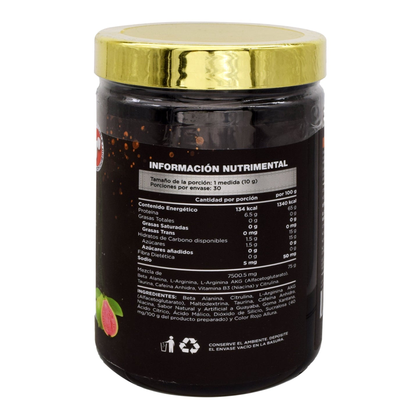 Missile Preworkout Guayaba 300 G (BUNKER NUTRITION)