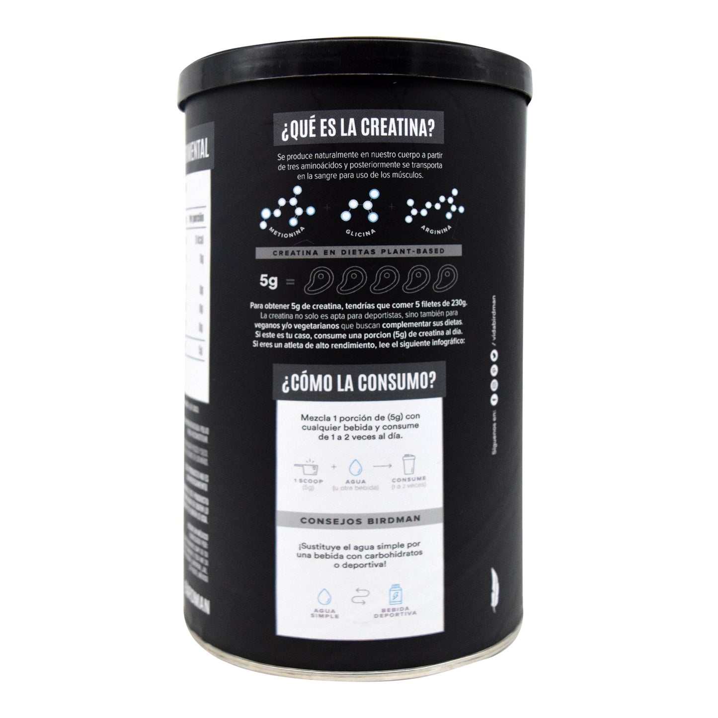 Creatina Monohidratada 450 Gr (BIRDMAN)