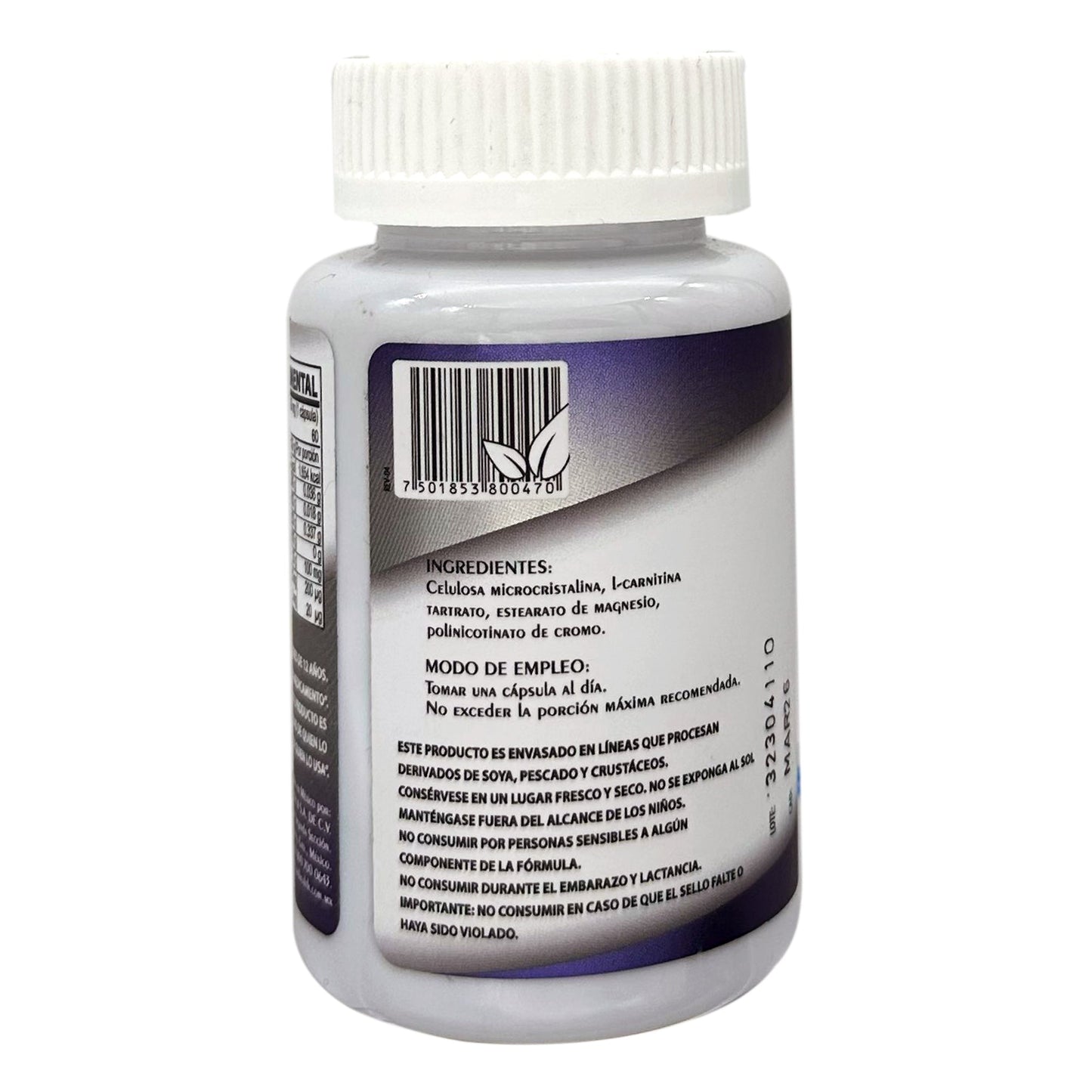 Chromium 400 Con L Carnitina 60 Cápsulas (NATURAL HEALTH)