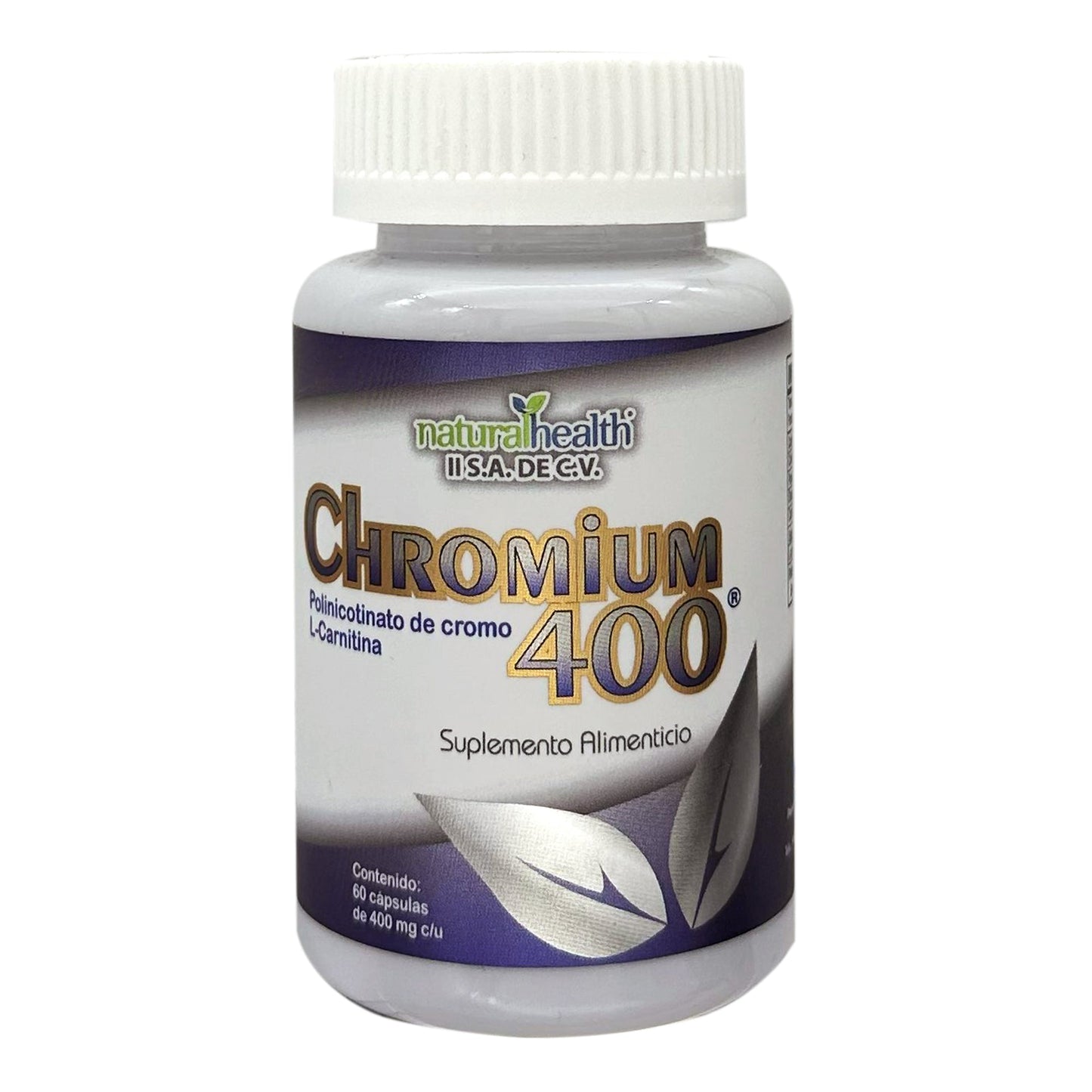 Chromium 400 Con L Carnitina 60 Cápsulas (NATURAL HEALTH)