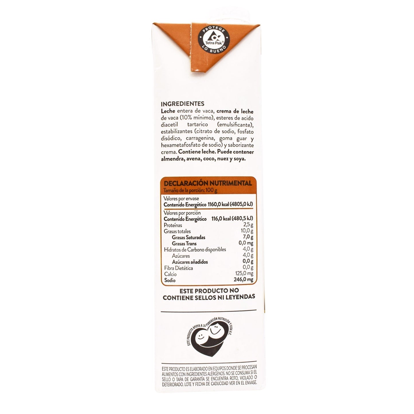 Crema Ultrapasteurizada 1 Kg (BOVE)