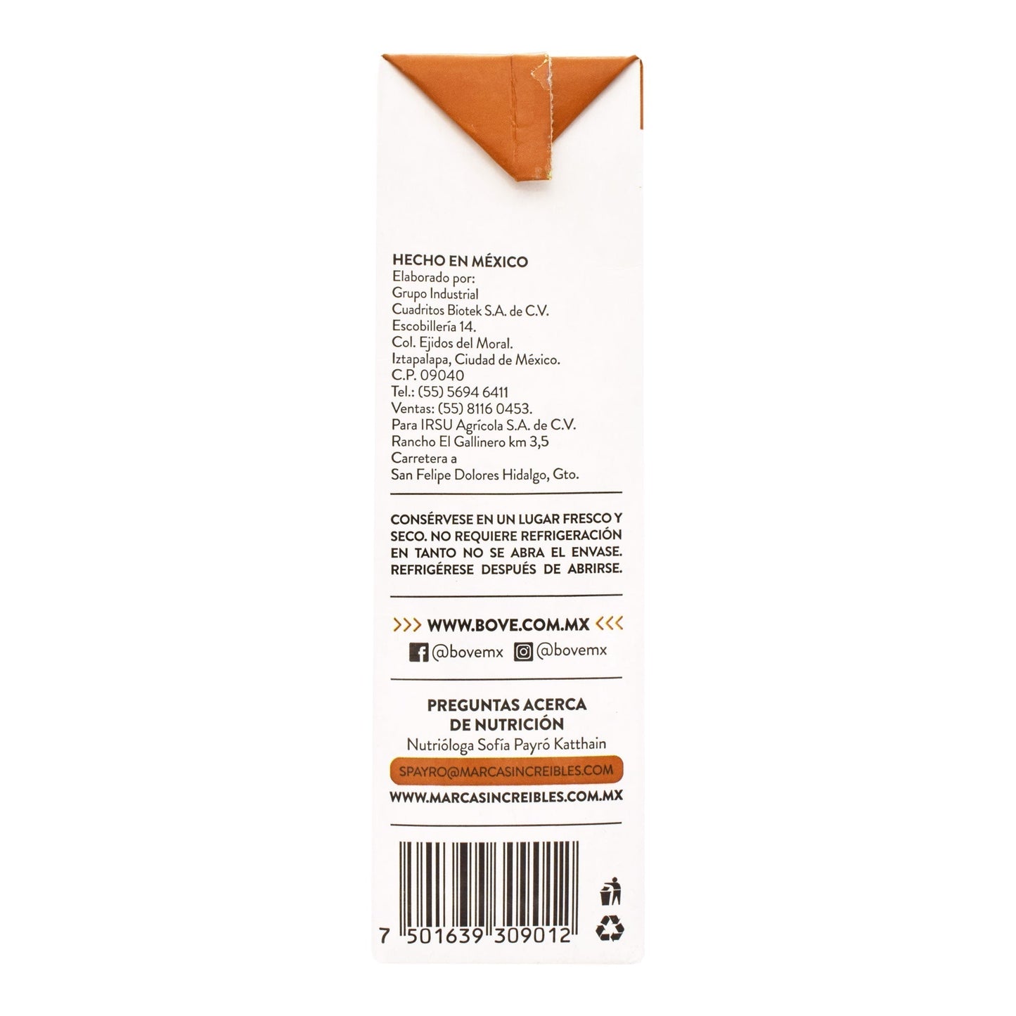 Crema Ultrapasteurizada 1 Kg (BOVE)