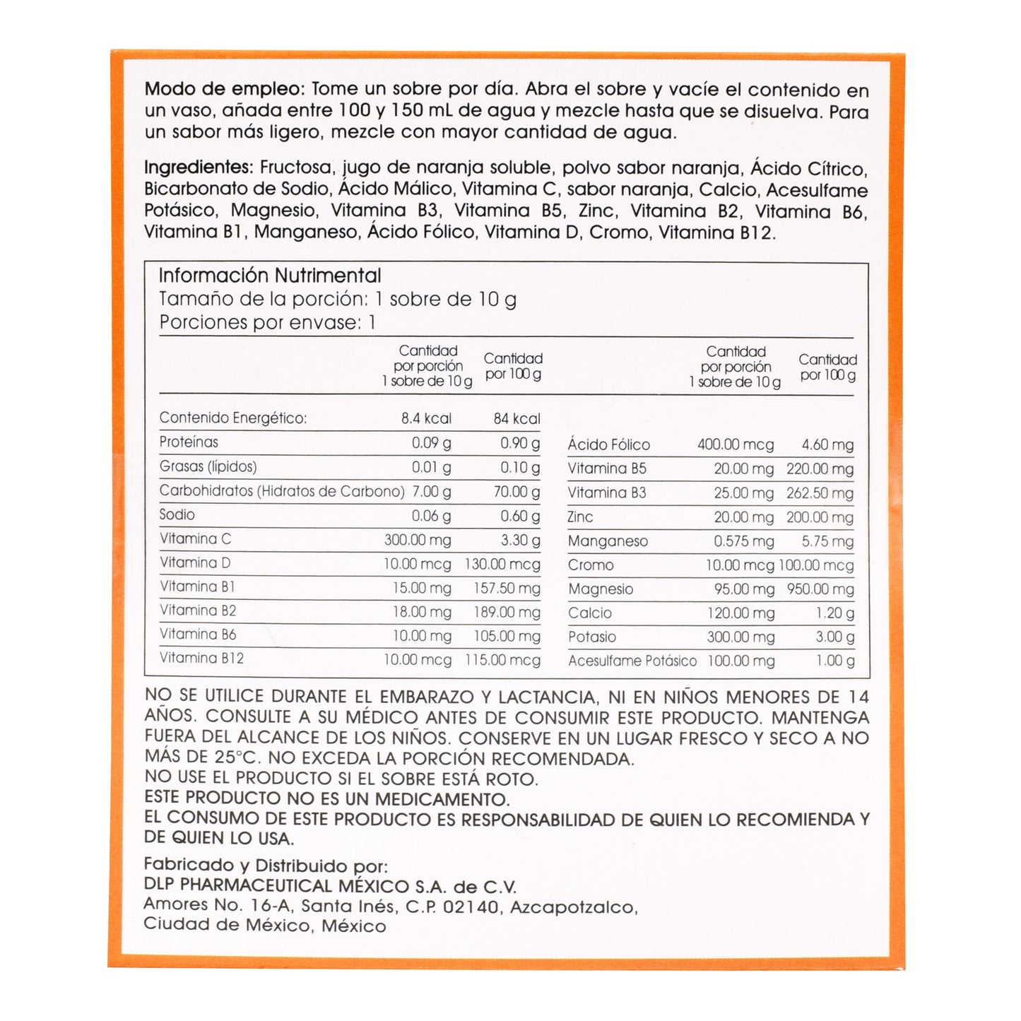 C Blast Naranja 10 Sob (C BLAST +D)