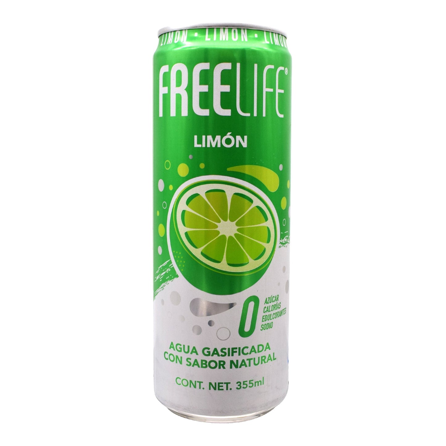 Agua Gasificada Limon 355 Mililitros (FREELIFE)