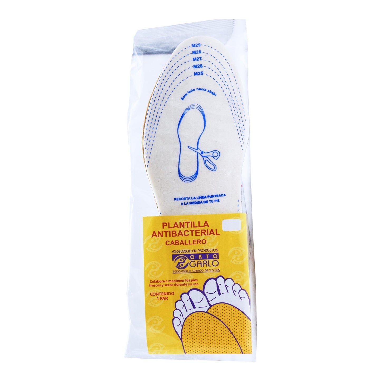 Plantilla Antibacterial Caballero Recortable (SAYCO)