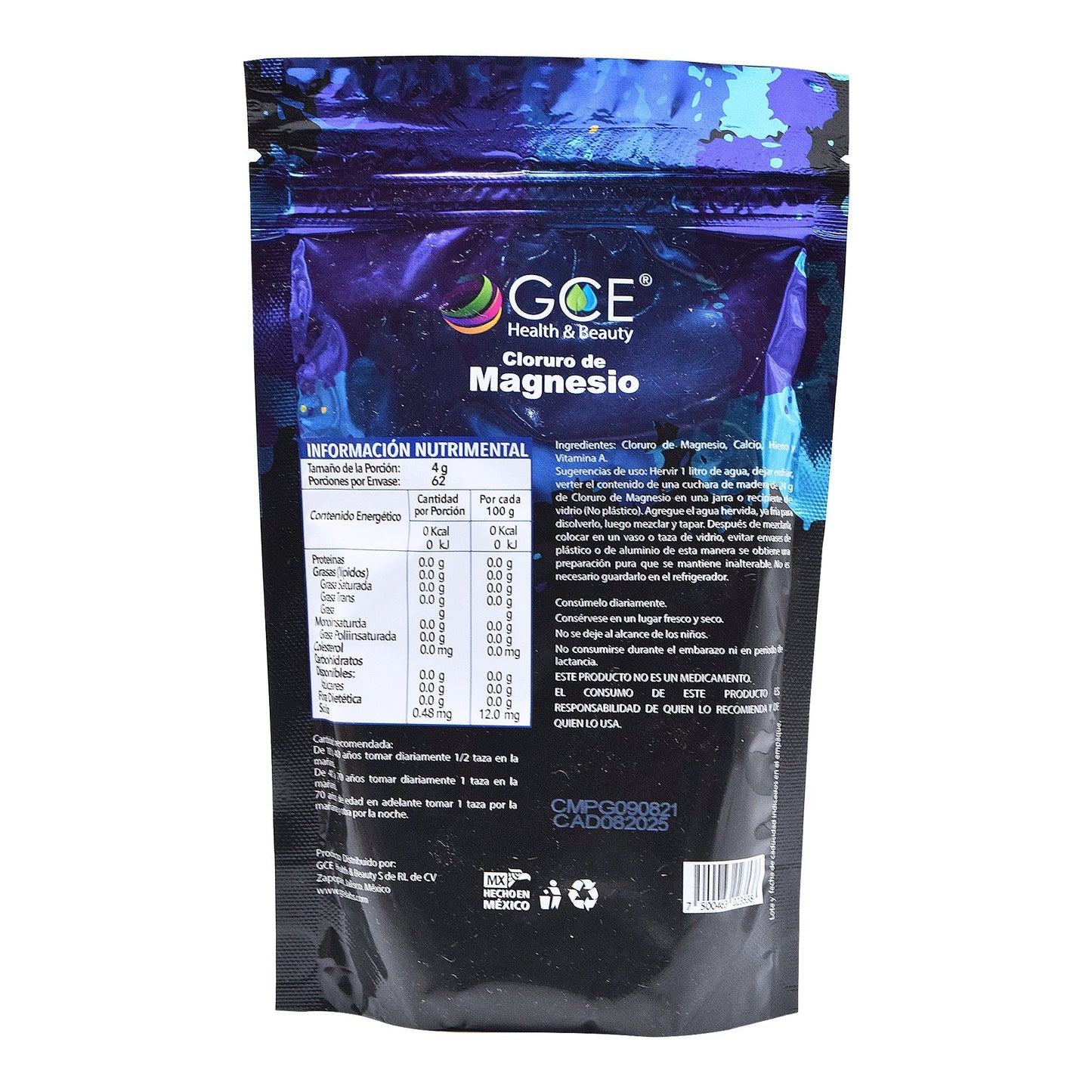 Cloruro De Magnesio 250 G (GCE HEALTH & BEAUTY)