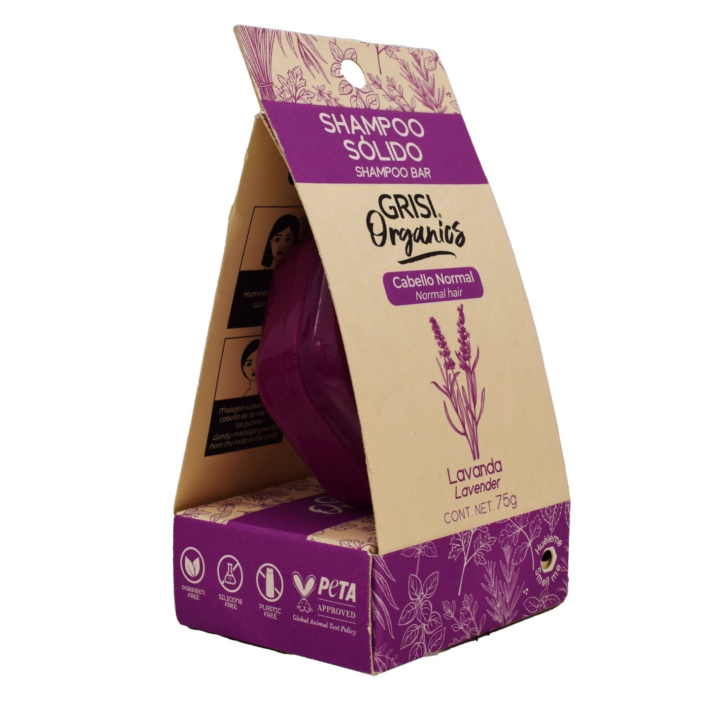Shampoo Solido Lavanda 75 G (GRISI ORGANICS LAVAN)