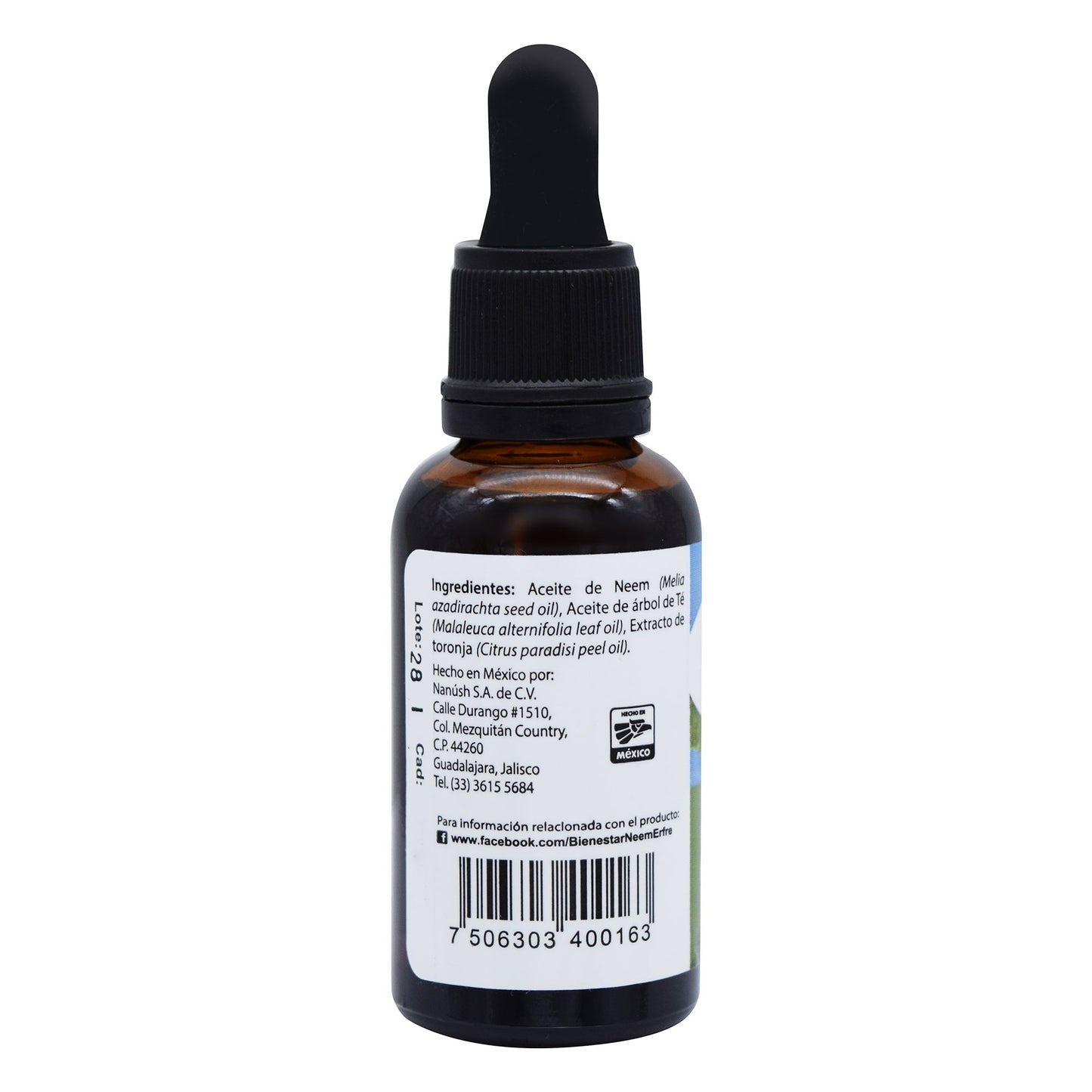 Aceite Antihongos 30 Mililitros (NEEM ERFRE)