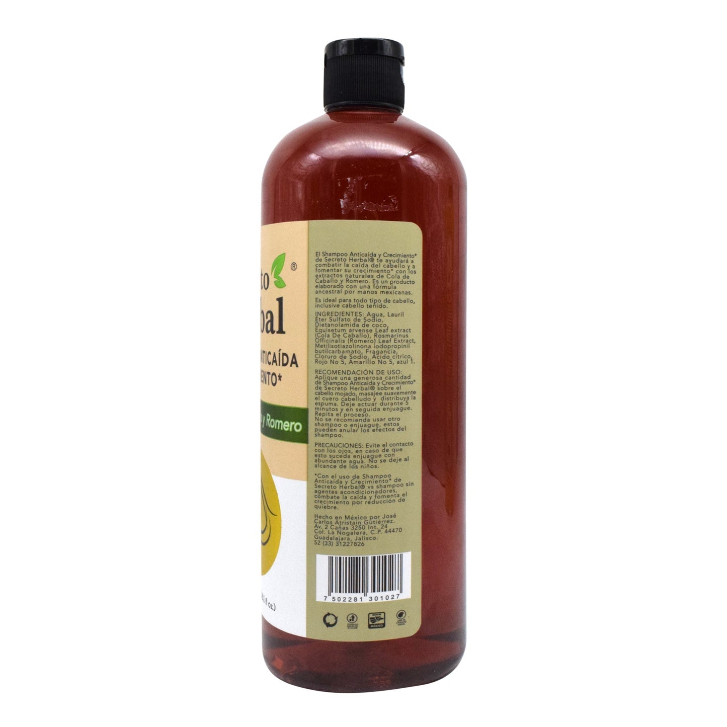 Shampoo Anticaida Cola De Caballo Y Romero 1 L (SECRETO HERBAL)