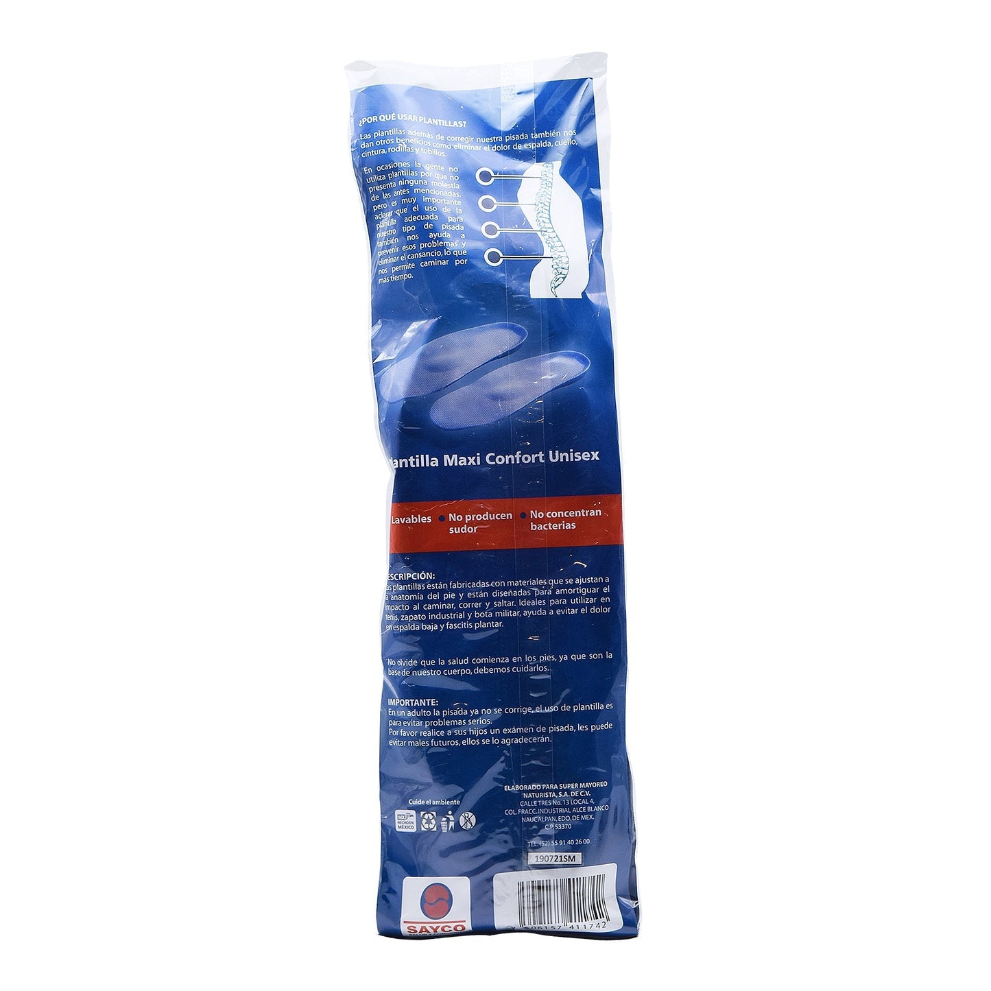 Plantilla Maxiconfort Unisex N26 (SAYCO)