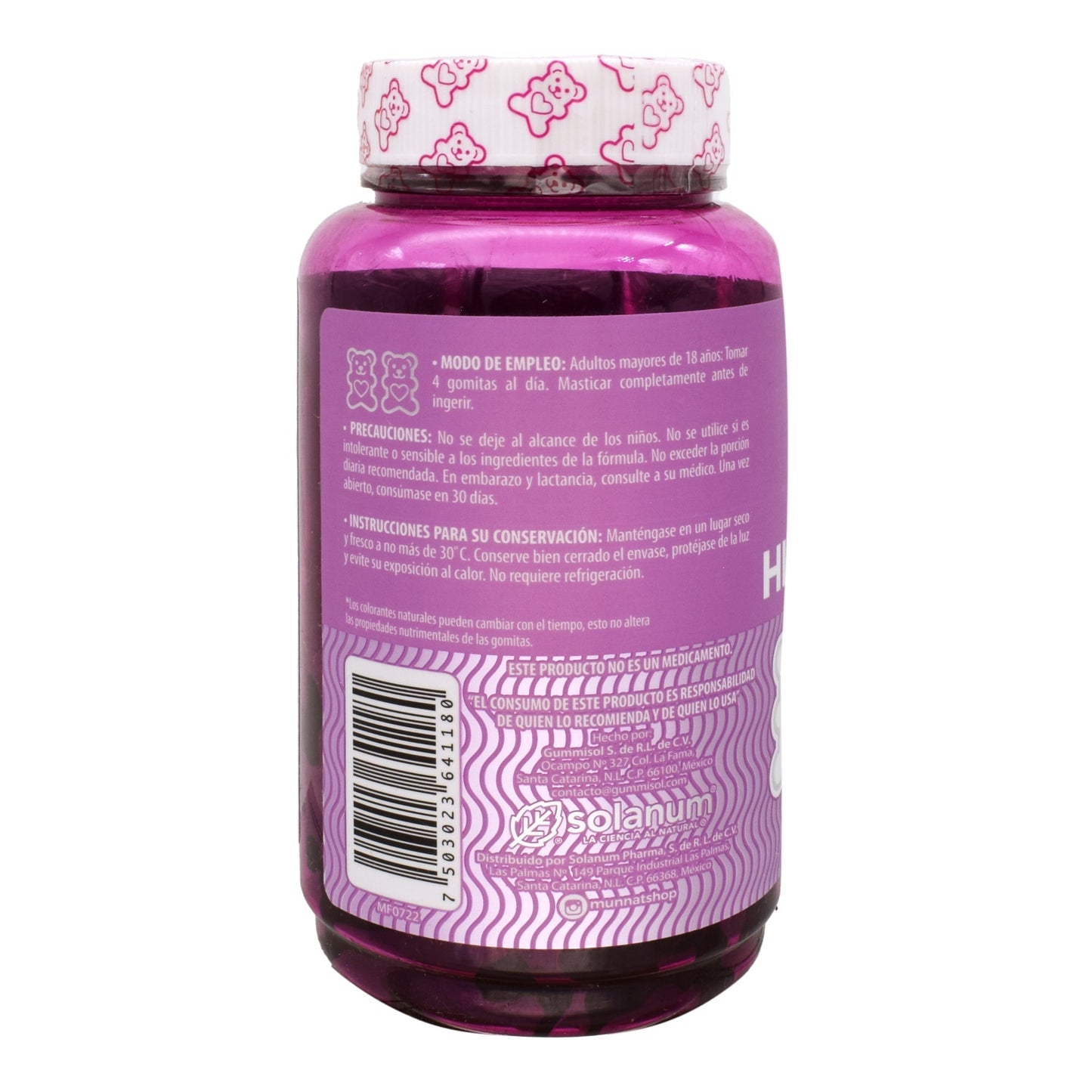 Acido Hialuronico 100 Gomitas 280 G (BELABEAR)