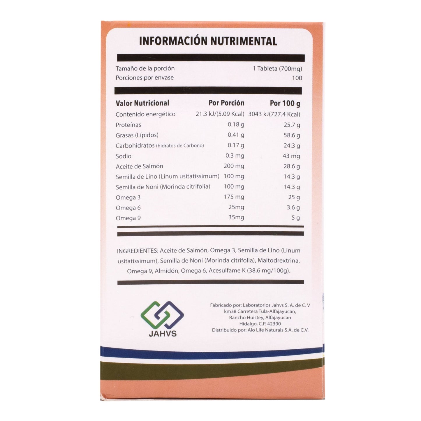 Oil 100 Tabletas (NATURAL JAHVS)