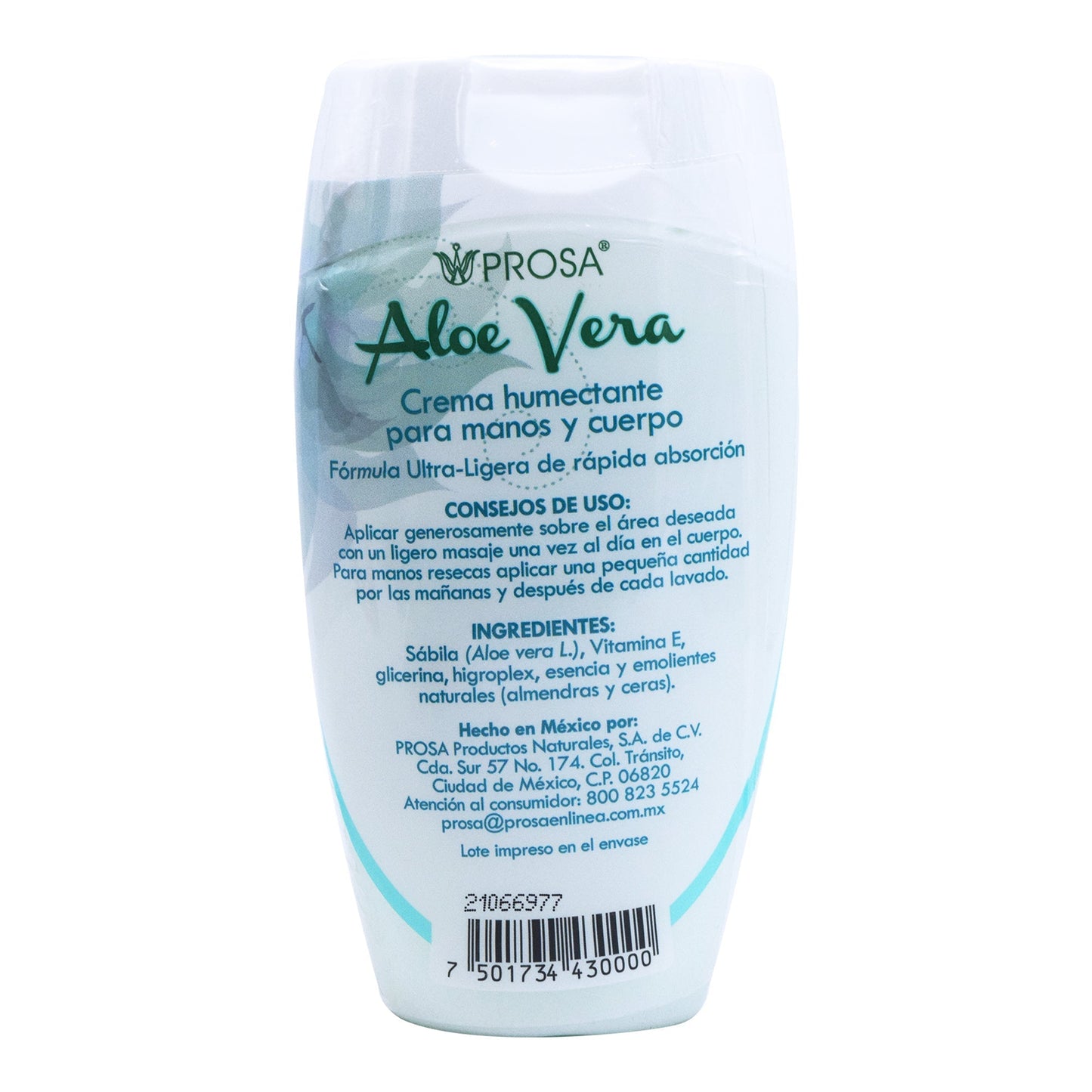 Crema De Sabila Humectante 255 Mililitros (PROSA)