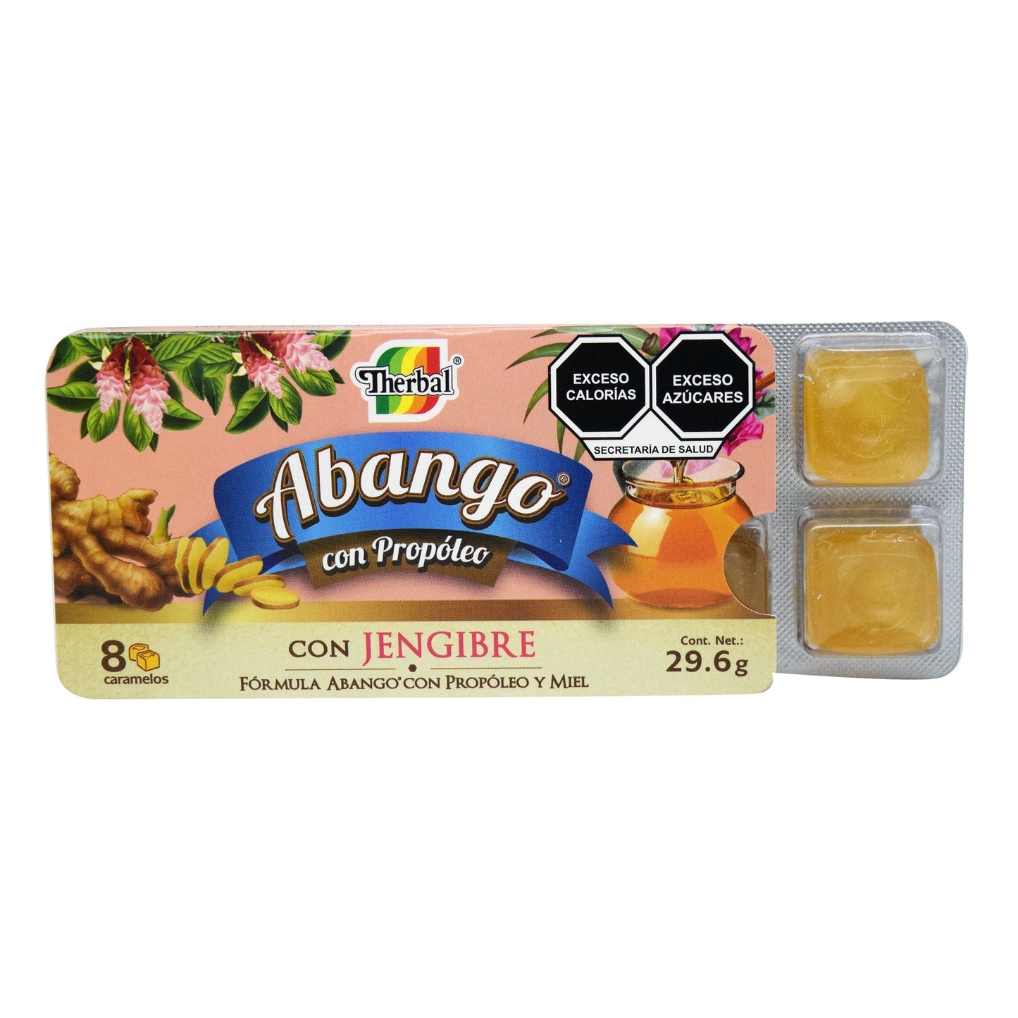 Caramelo Abango Con Jengibre 29.6 G (Paquete 12) (THERBAL)