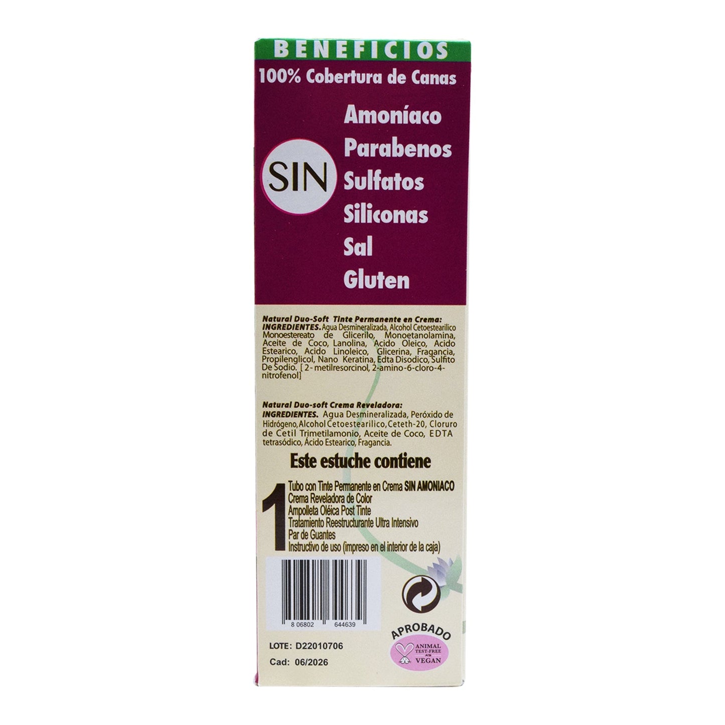 Tinte Chocolate 60 G (NATURAL DUO-SOFT)