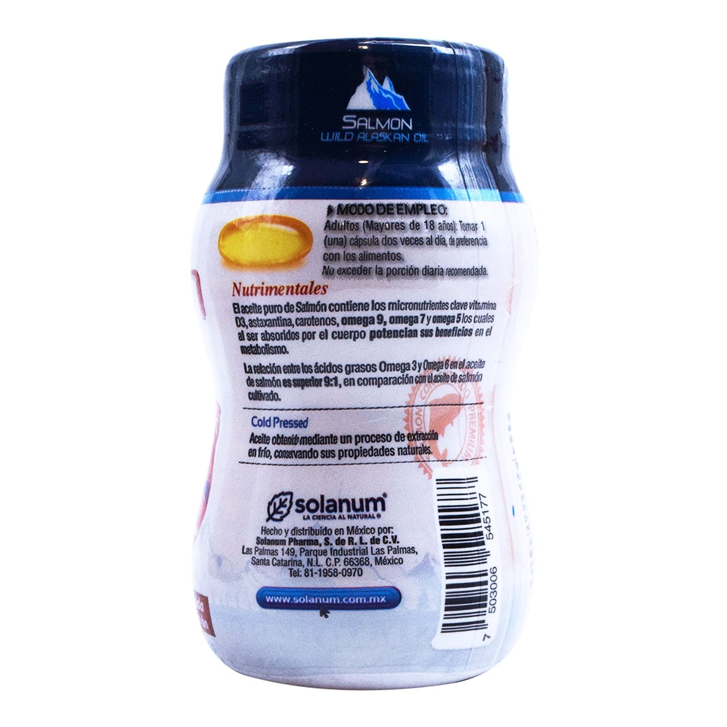 Omega 3 Salmon Salvaje De Alaska 60 Cápsulas (SOLANUM)