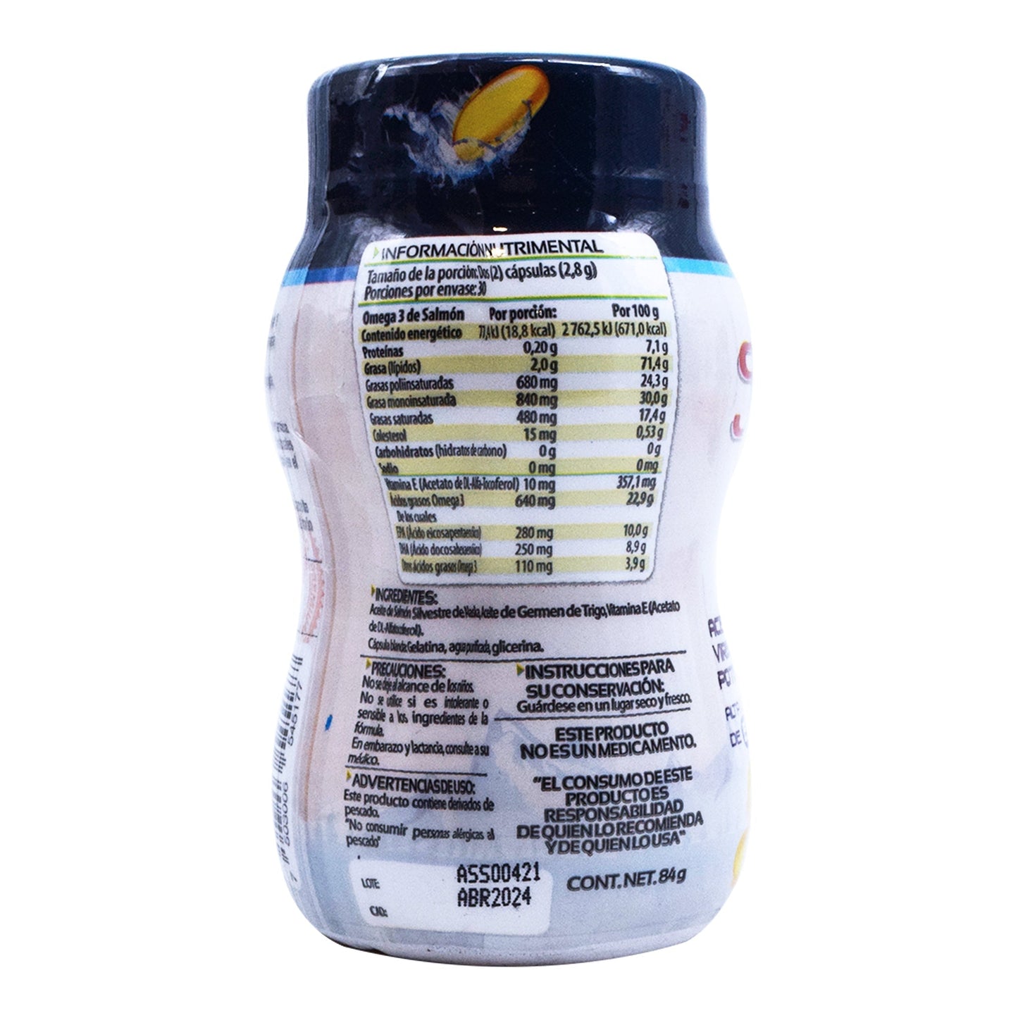 Omega 3 Salmon Salvaje De Alaska 60 Cápsulas (SOLANUM)