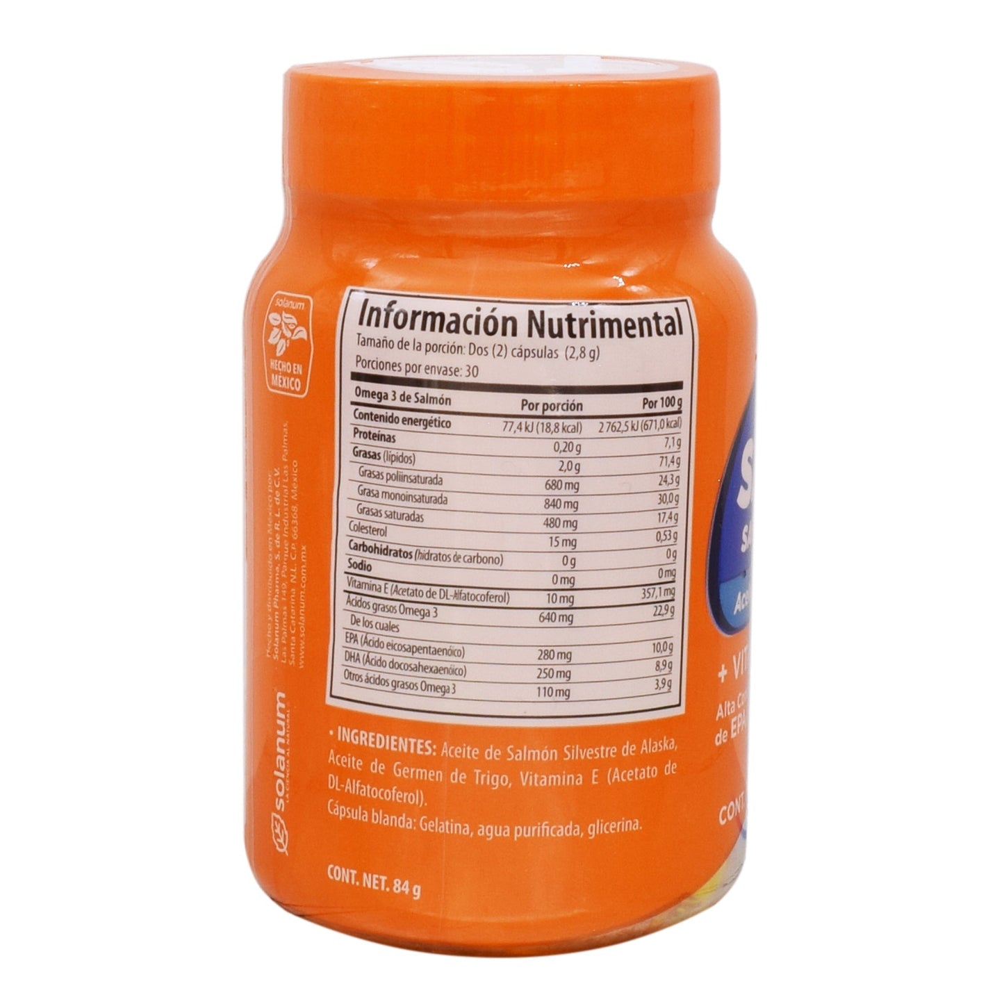 Omega 3 Y Vitamina E 60 Cápsulas (SOLANUM)