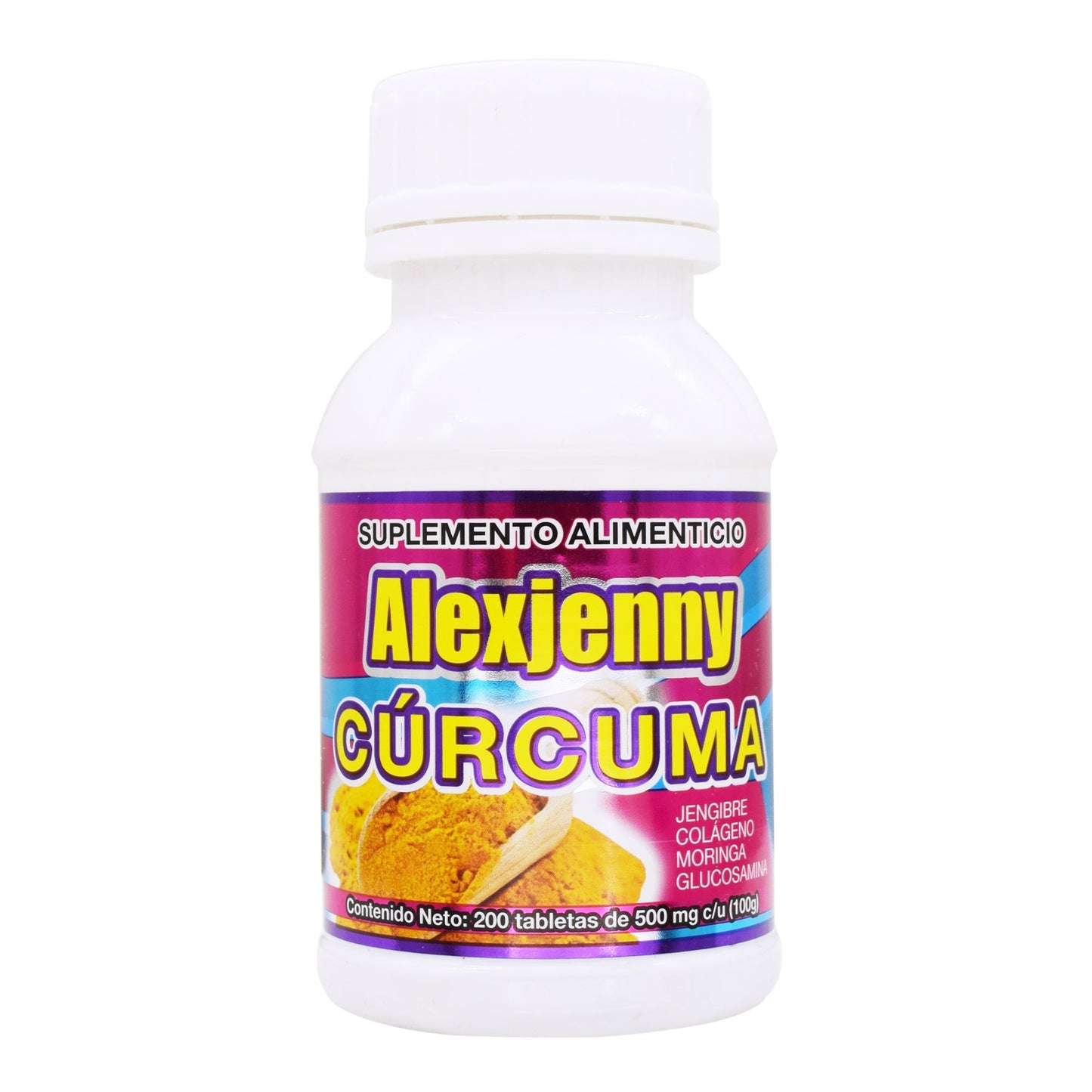Curcuma 200 Cápsulas (ALEXJENNY NATURAL)
