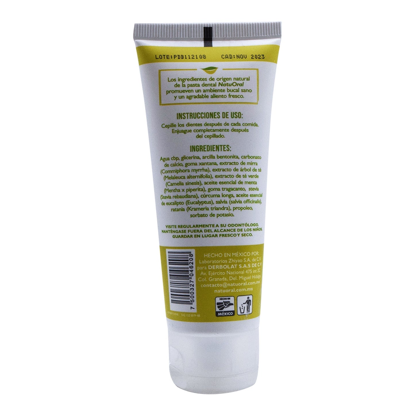 Pasta Dental Con Curcuma Y Arbol De Te 75 G (NATUORAL)