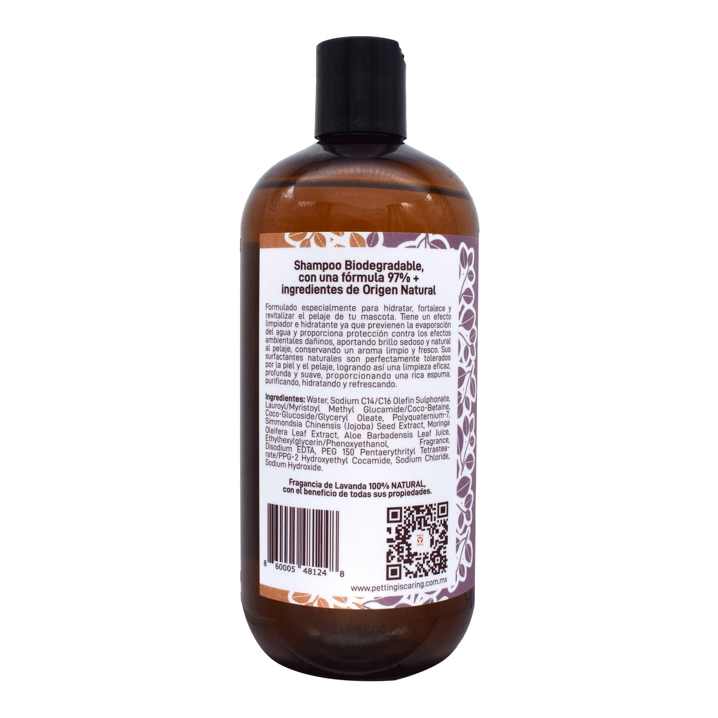 Shampoo Extracto De Moringa Para Perros 480 Mililitros (PETTING IS CARING)