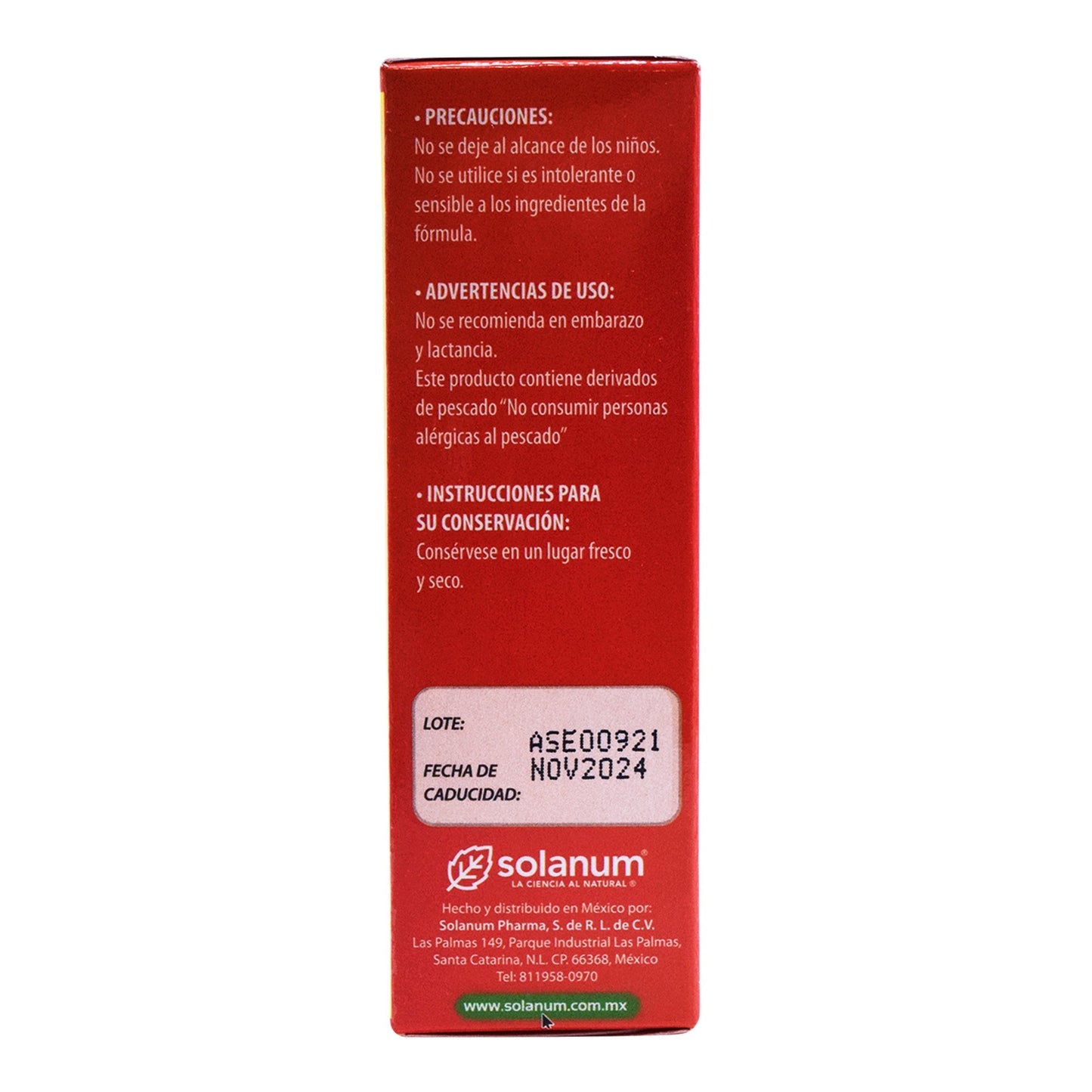 Omega 3 Y Vitamina E 30 Cápsulas (SOLANUM)