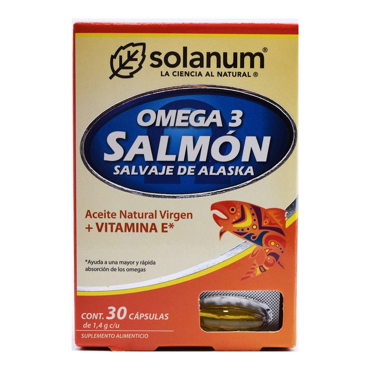 Omega 3 Y Vitamina E 30 Cápsulas (SOLANUM)