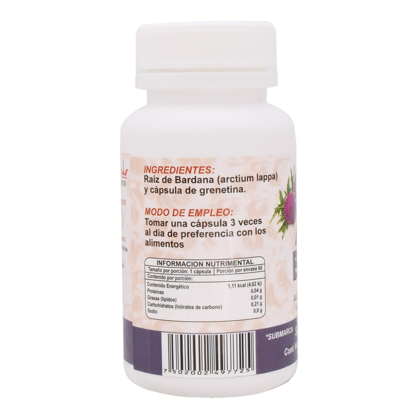 Bardana 60 Cápsulas (ROYALTY NATURAL)