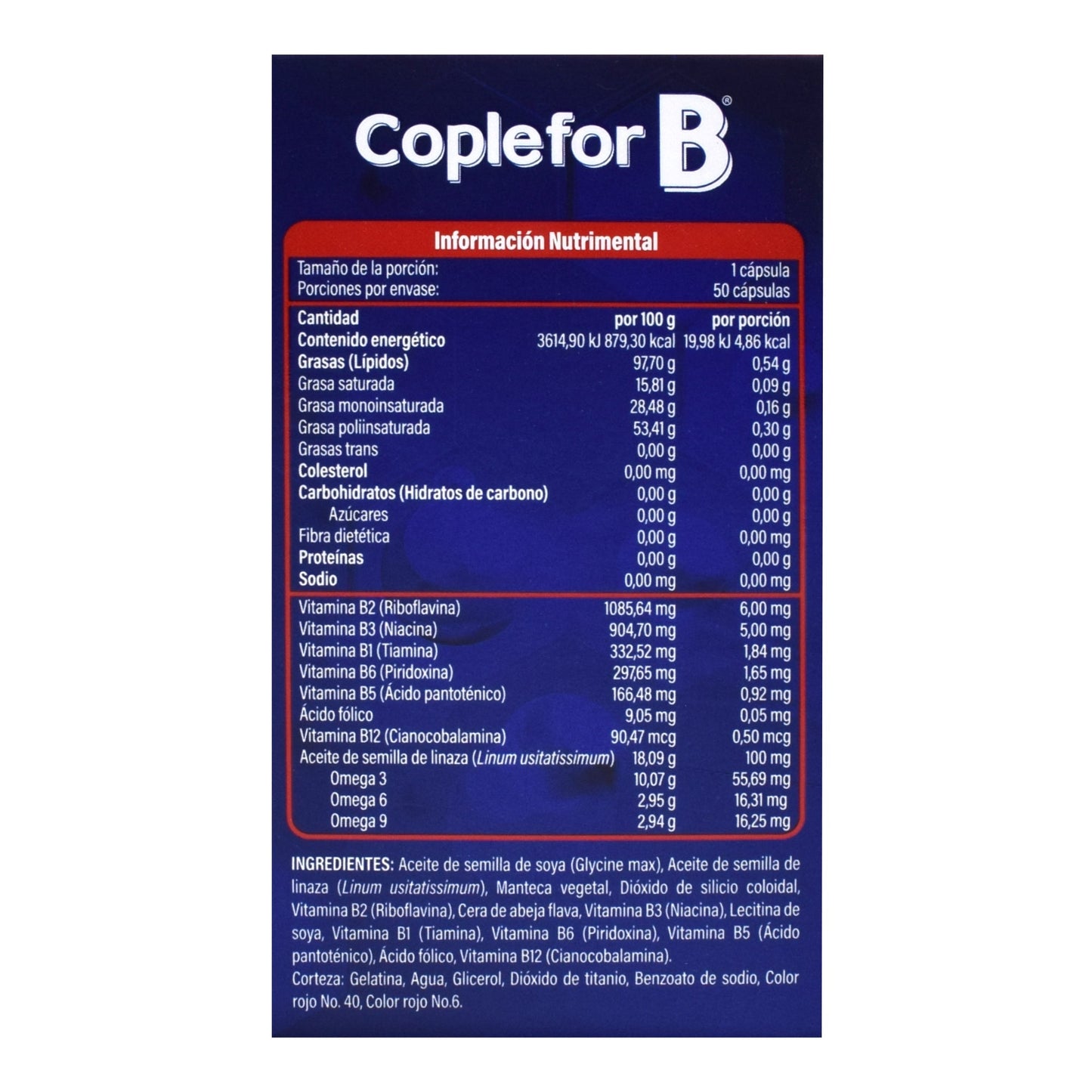 Complejo B Coplefor B 50 Cápsulas (CMD)