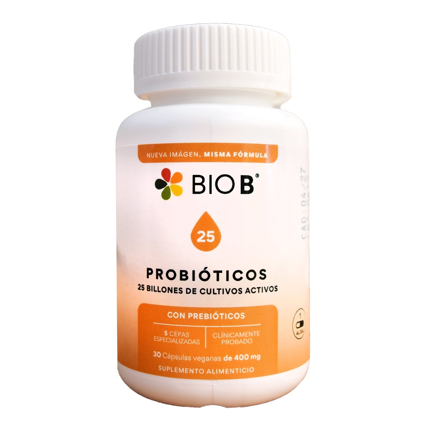 25 Billones Probioticos 30 Cápsulas (BIO B)