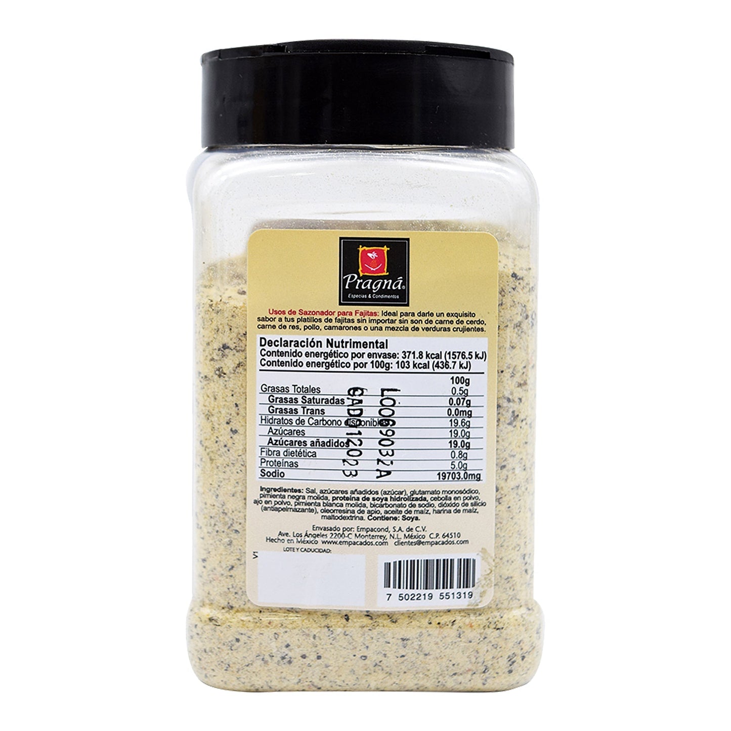 Sazonador Para Fajitas 361 G (PRAGNA)