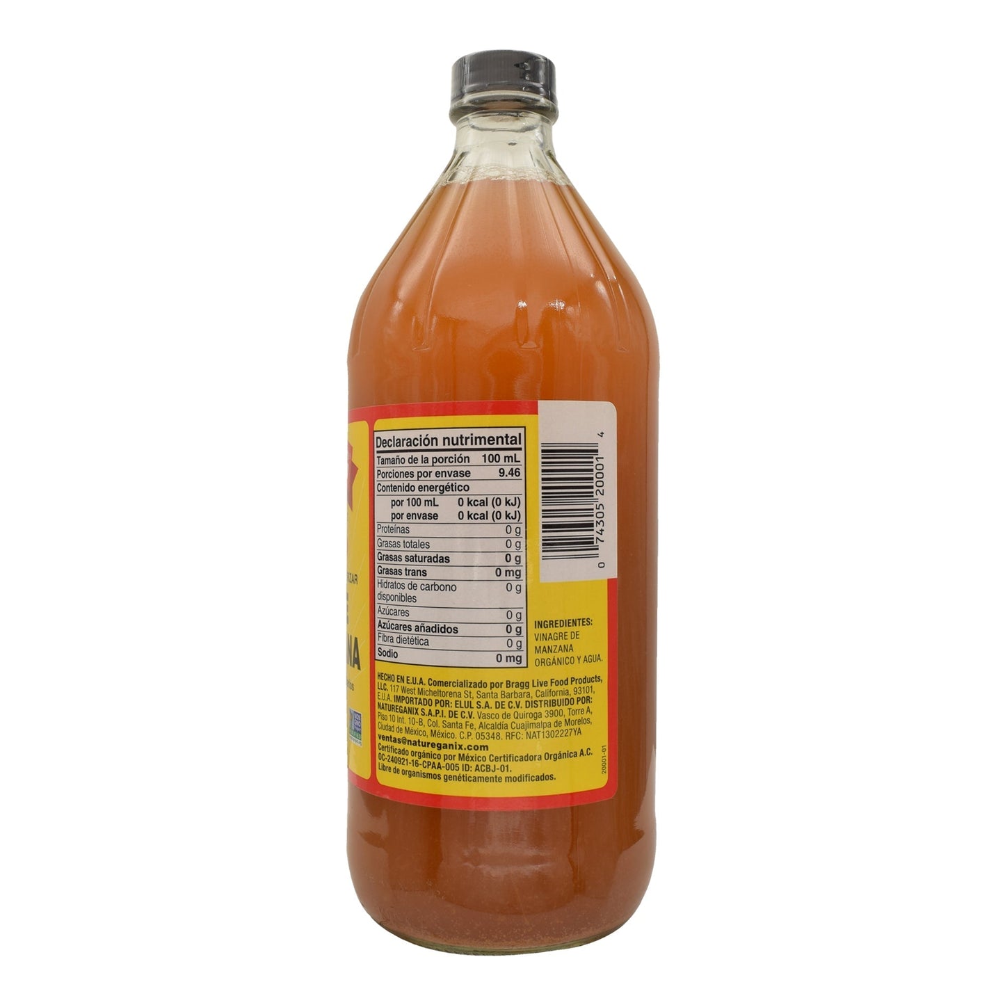 Vinagre De Manzana 946 Mililitros (BRAGG)