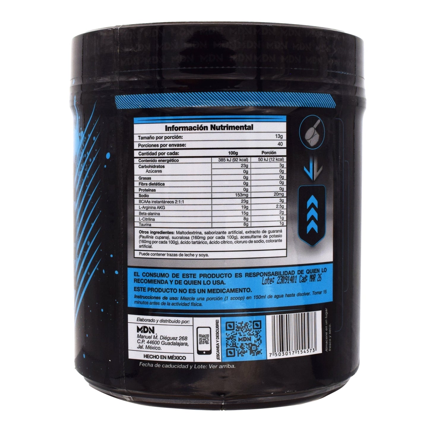Preworkout Brave Uva 520 G (MDN SPORTS)