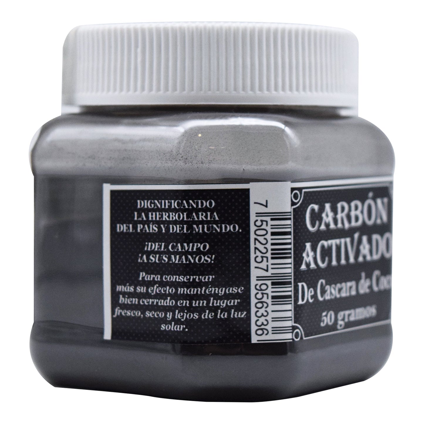 Carbon Activado De Coco 50 G (LA HERBONATURISTA)