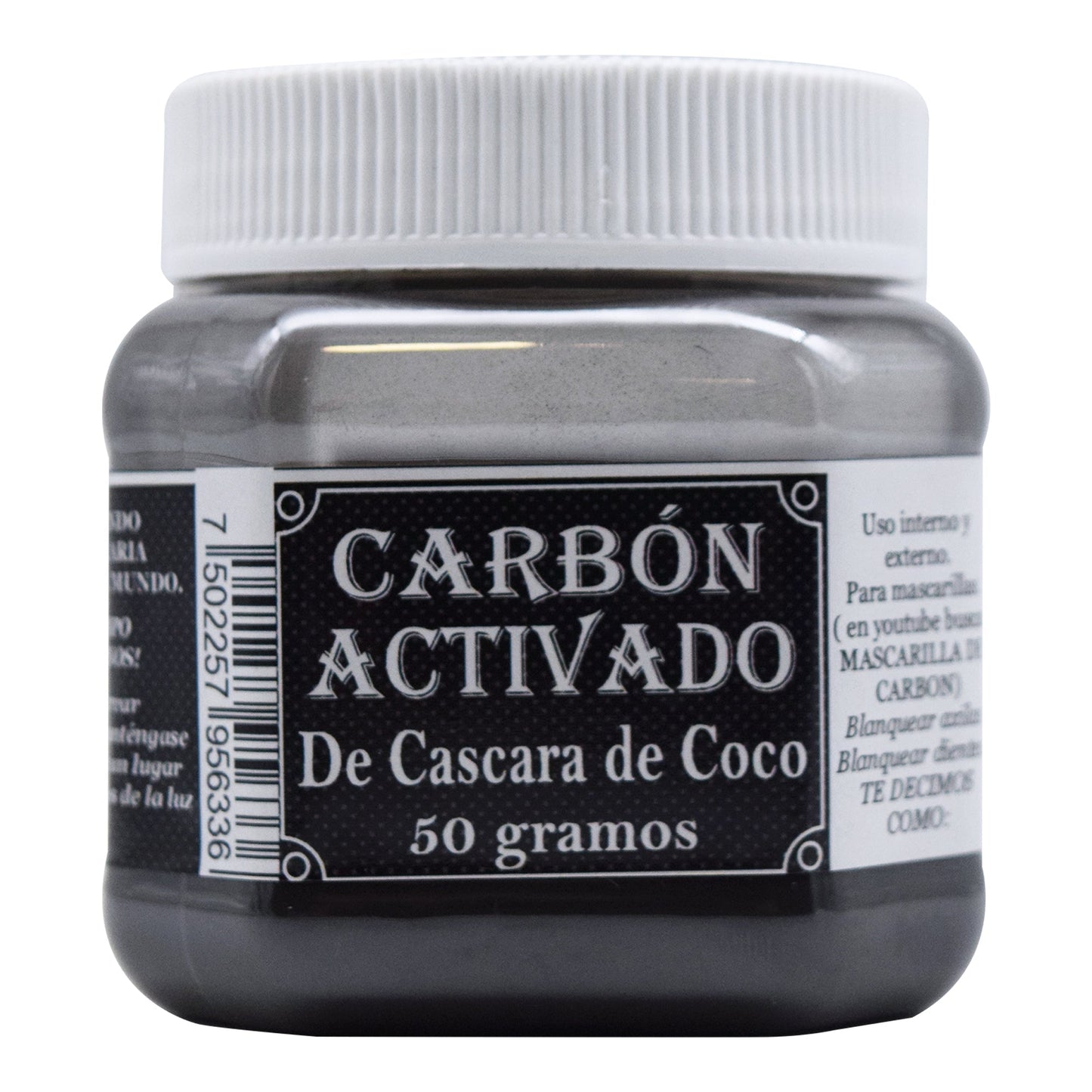 Carbon Activado De Coco 50 G (LA HERBONATURISTA)