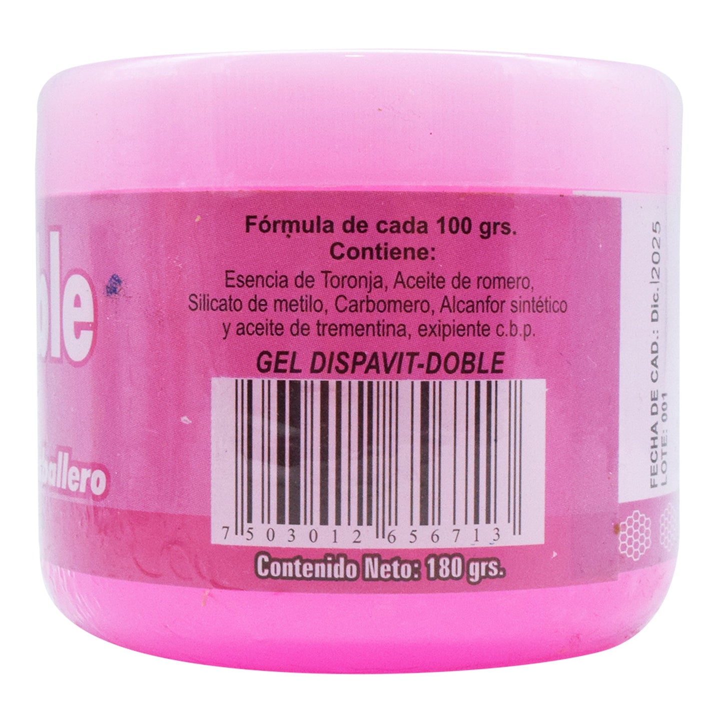 Gel Con Aceite De Toronja Dispavit 180 G (YERBO VITAL)