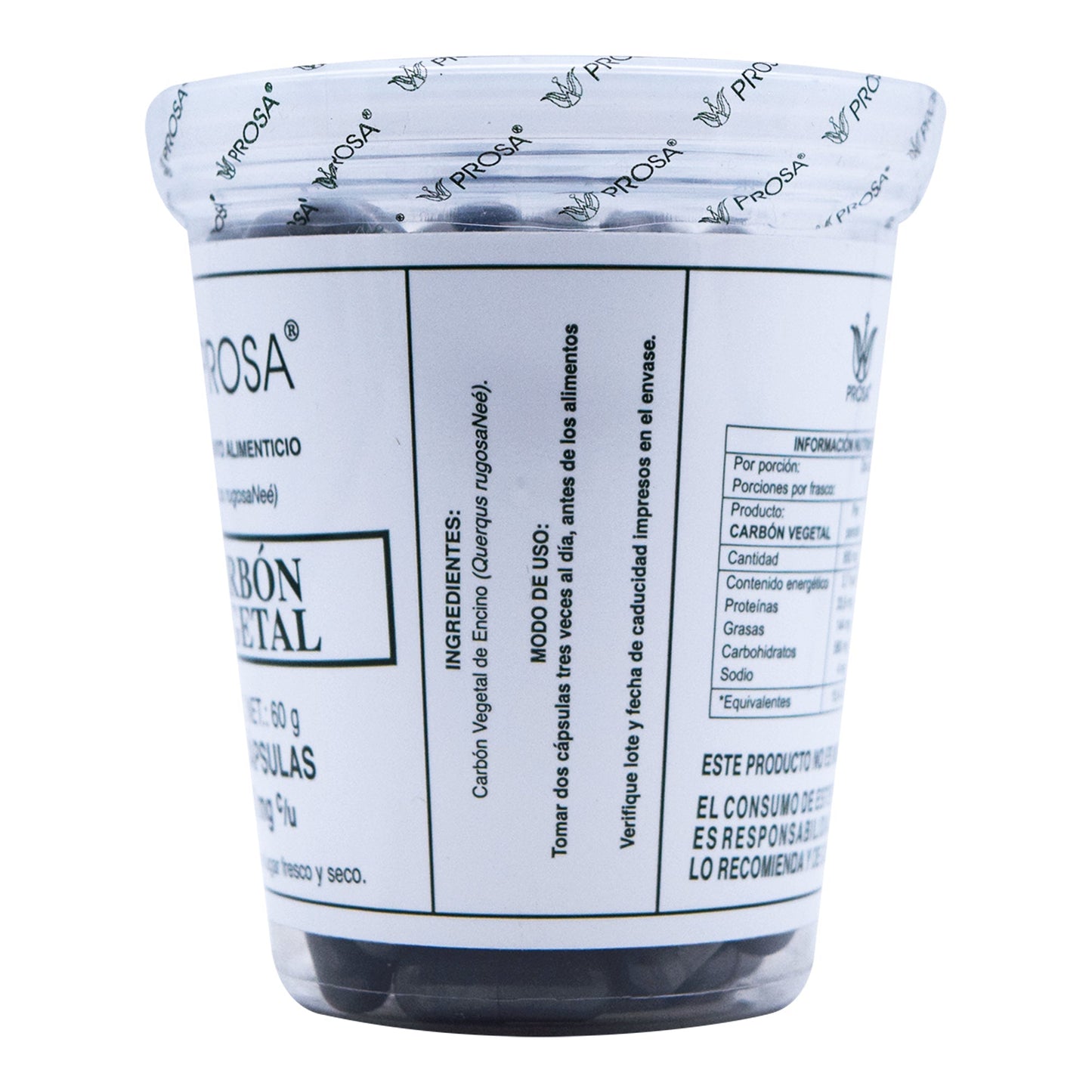 Carbon Vegetal 150 Cápsulas (TECNONATURA)