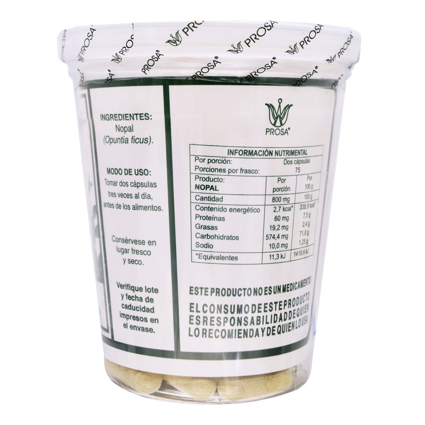 Nopal 150 Cápsulas (TECNONATURA)