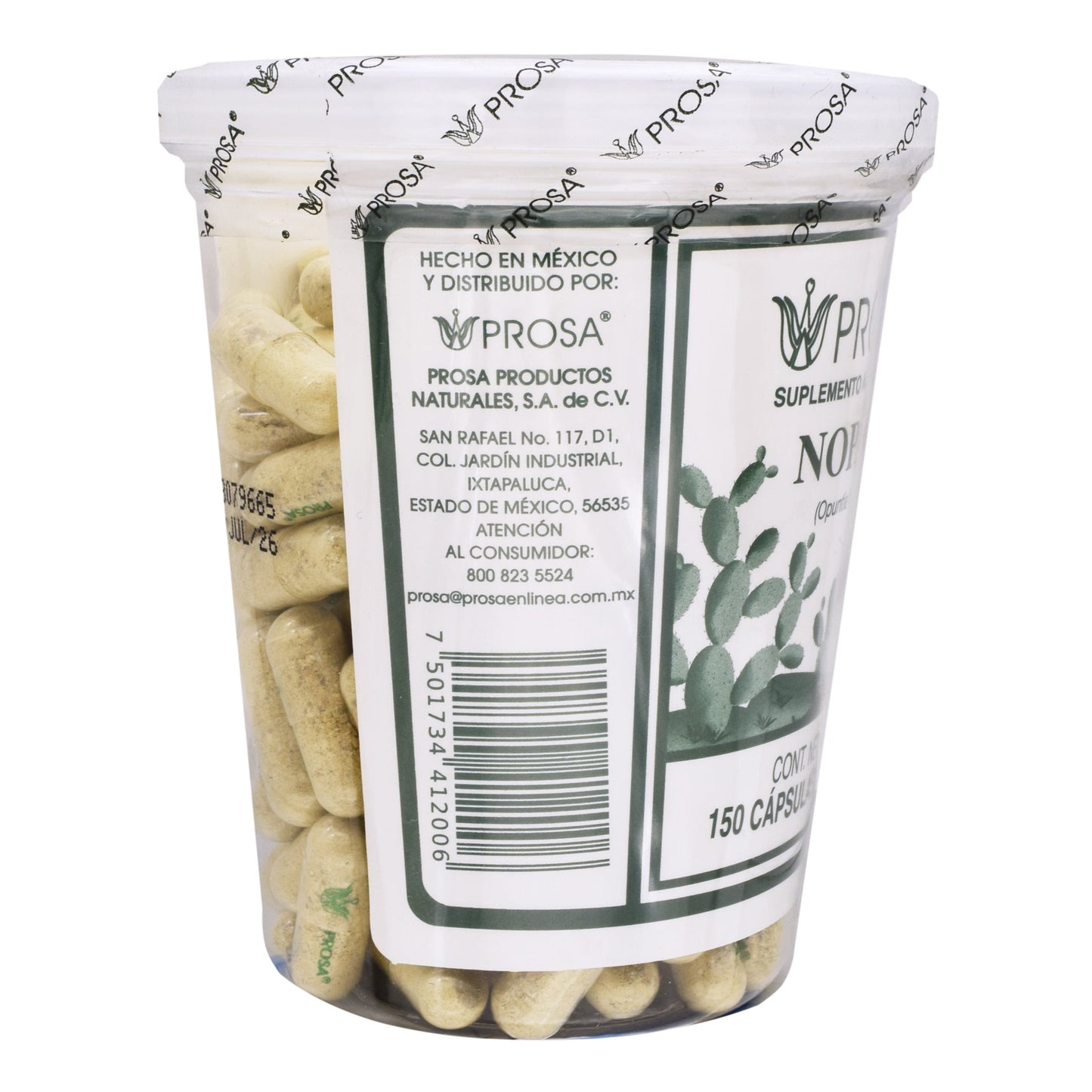 Nopal 150 Cápsulas (TECNONATURA)