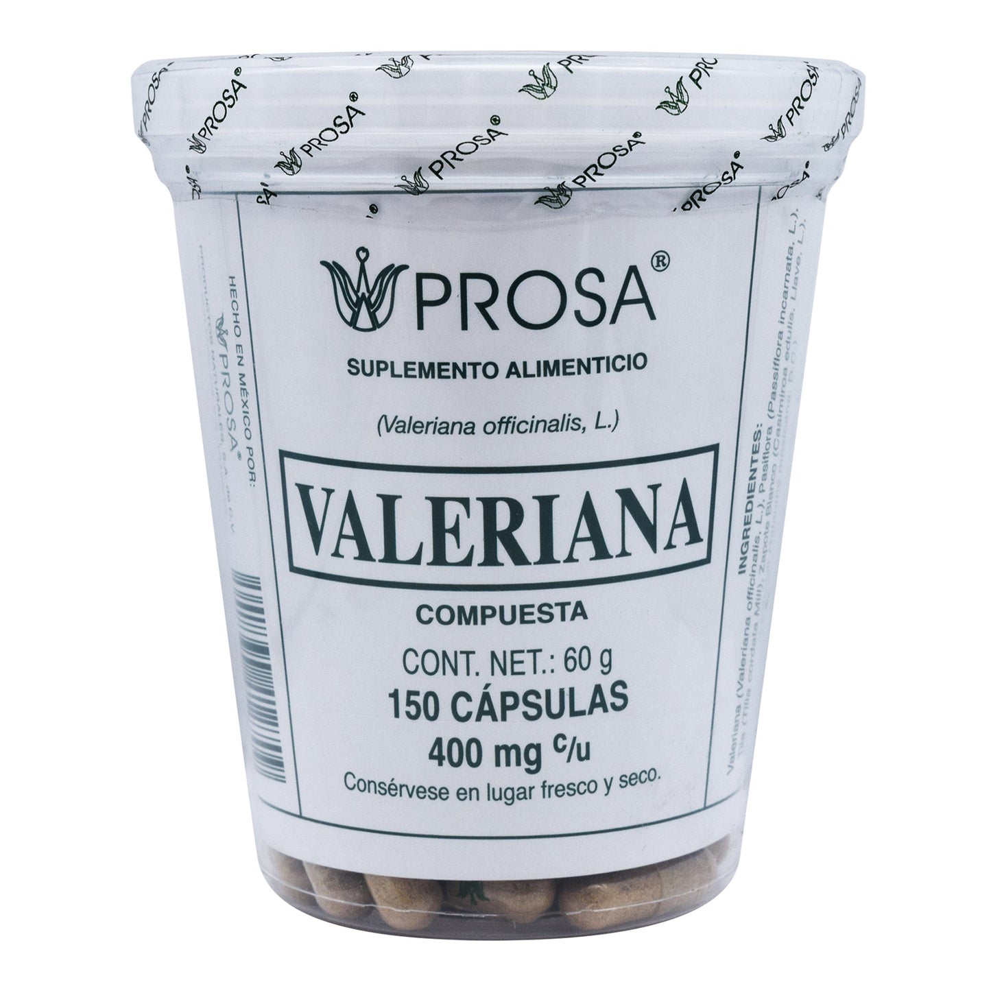 Valeriana 150 Cápsulas (TECNONATURA)