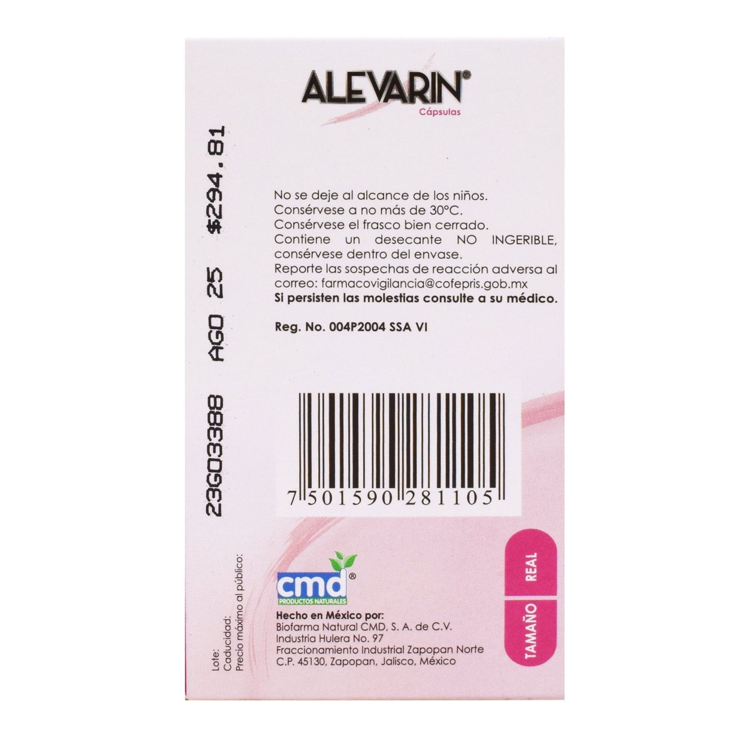Alevarin 45 Cápsulas (CMD)