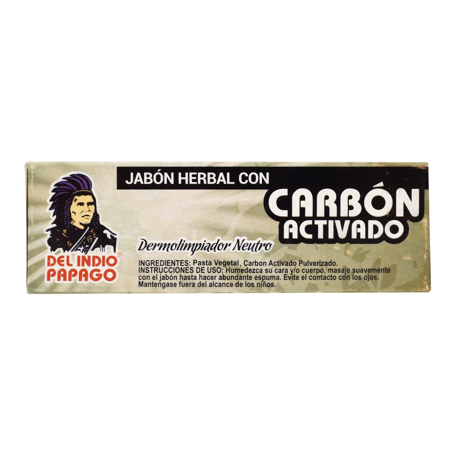 Jabon Neutro Con Carbon Activado 120 G (DEL INDIO PAPAGO)