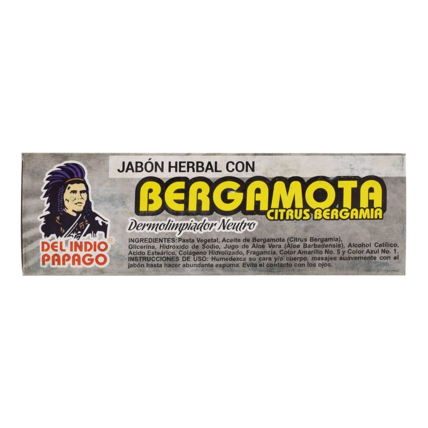 Jabon Neutro Con Bergamota 125 G (DEL INDIO PAPAGO)