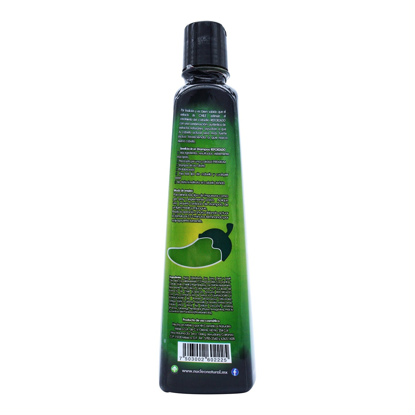 Shampoo Chile Reforzado 550 Mililitros (NUCLEO NATURAL)