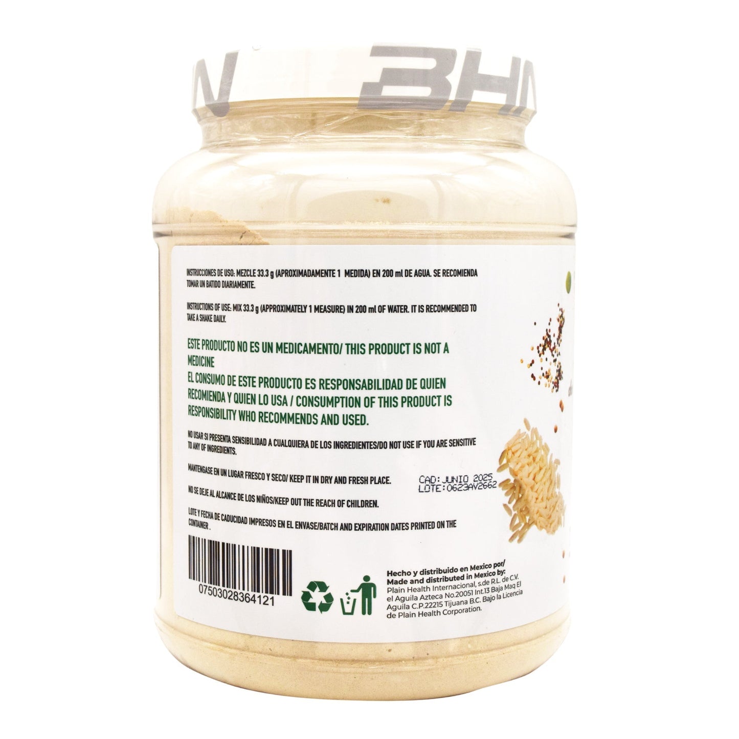 Proteina Vegetal 1 Kg Sabor Chocolate (BHN)