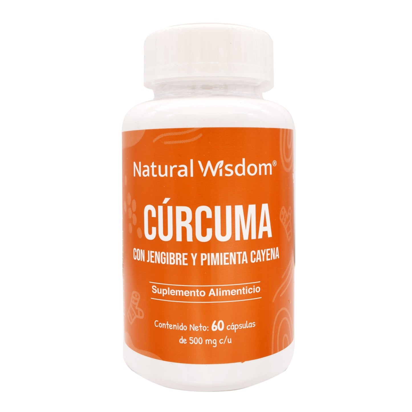 Curcuma Jengibre Y Cayena 60 Cápsulas (NATURAL WISDOM)