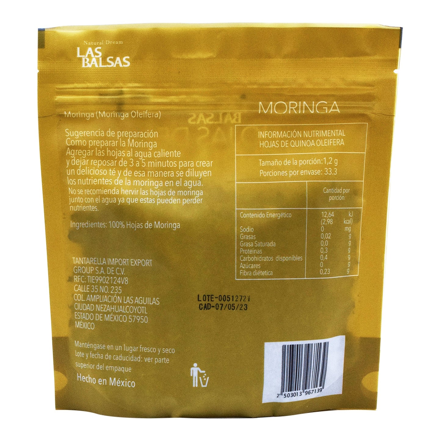 Hojas De Moringa 40 G (LAS BALSAS)