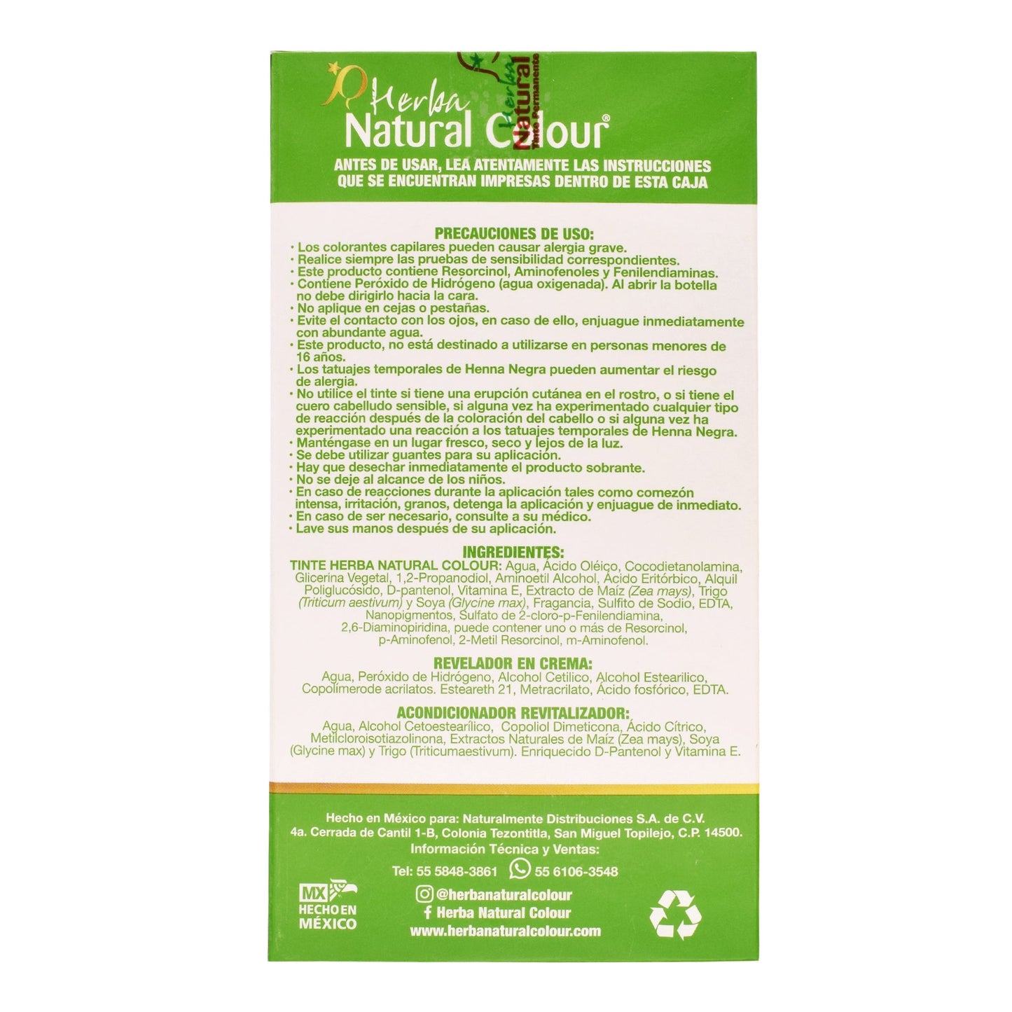 Tinte Rubio Cenizo 150 Mililitros (NATURAL COLOUR)